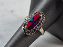 Load image into Gallery viewer, Womens Vintage Estate Sterling Silver Southwestern Zuni Ring 5.1g E653