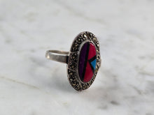 Load image into Gallery viewer, Womens Vintage Estate Sterling Silver Southwestern Zuni Ring 5.1g E653