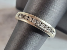 Load image into Gallery viewer, Womens Vintage Estate 10K White Gold Diamond Ring 4.7g E6542