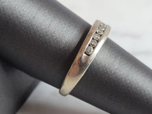 Load image into Gallery viewer, Womens Vintage Estate 10K White Gold Diamond Ring 4.7g E6542