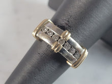 Load image into Gallery viewer, Womens Vintage Estate 14K Yellow &amp; White Gold Diamond Ring 7.2g E6544