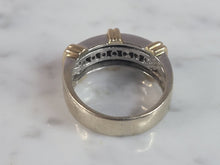 Load image into Gallery viewer, Womens Vintage Estate 14K Yellow &amp; White Gold Diamond Ring 7.2g E6544