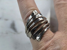 Load image into Gallery viewer, Womens Estate Sterling Silver Modernist Ring 6.3g E6547