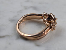 Load image into Gallery viewer, Exquisite Womens Vintage Estate 14K Rose Gold Vera Wang Diamond Ring 5.6g E6548