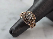 Load image into Gallery viewer, Exquisite Womens Vintage Estate 14K Rose Gold Diamond Ring 6.9g E6549