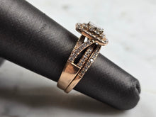 Load image into Gallery viewer, Exquisite Womens Vintage Estate 14K Rose Gold Diamond Ring 6.9g E6549