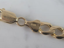 Load image into Gallery viewer, Mens Vintage Estate 14K Yellow Gold Italian Chain Link Bracelet  16.5g E6554