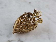 Load image into Gallery viewer, Womens Vintage Estate 14K Yellow Gold Opal &amp; Diamond Brooch Pendant 14.9g E6558