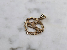 Load image into Gallery viewer, Womens Vintage 14k Gold Michael Anthony Nana Love Heart Pendant 0.9g E6561