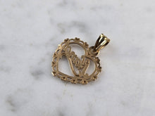 Load image into Gallery viewer, Womens Vintage 14k Gold Michael Anthony Nana Love Heart Pendant 0.9g E6561