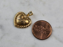 Load image into Gallery viewer, Womens Vintage 14k Gold Michael Anthony Love Heart Pendant 1.8g E6563