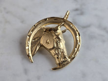 Load image into Gallery viewer, Womens Vintage Estate 14K Yellow Gold Michael Anthony Horse Pendant 8.8g E6570