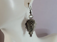 Load image into Gallery viewer, Womens Vintage Estate Sterling Silver Modernist Earrings 5.3g E6591