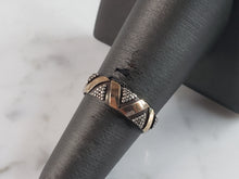 Load image into Gallery viewer, Womens Vintage Estate Sterling Silver Modernist Ring 2.5g E6596