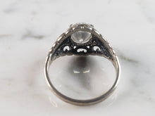 Load image into Gallery viewer, Womens Vintage Estate Sterling Silver CZ Heart Ring 2.5g E6602