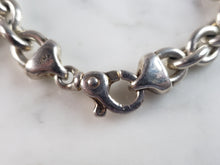 Load image into Gallery viewer, Womens Vintage Estate Sterling Silver Heart Charm Bracelet 51.1g E6605