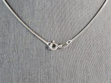 Load image into Gallery viewer, Womens Vintage Estate Sterling Silver CZ Pendant w/ Necklace 6.2g E6613