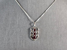 Load image into Gallery viewer, Womens Estate Sterling Silver Modernist Heart Pendant W/ Necklace 5.0g E6618