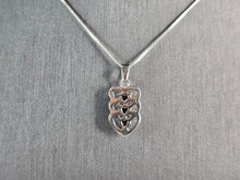 Load image into Gallery viewer, Womens Estate Sterling Silver Modernist Heart Pendant W/ Necklace 5.0g E6618