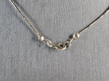 Load image into Gallery viewer, Womens Vintage Estate Sterling Silver Opal Pendant W/ Necklace 4.2g E6620