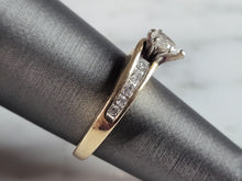 Load image into Gallery viewer, Womens Vintage Estate 14K Yellow Gold Pear Diamond Ring, 5.0g E6622