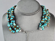 Load image into Gallery viewer, Womens Vintage Estate Turquoise &amp; Tigers Eye Southwestern Necklace 110.4g E662