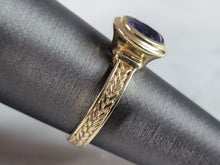 Load image into Gallery viewer, Womens Vintage Estate 14K Yellow Gold Tanzanite Ring 4.3g E6637