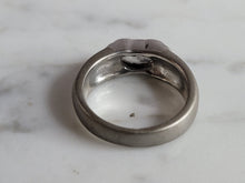 Load image into Gallery viewer, Womens Estate Sterling Silver Modernist CZ Ring 5.0g E6640