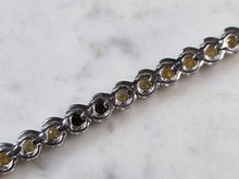 Load image into Gallery viewer, Womens Sterling Silver Modernist Citrine Quartz Topaz Bracelet 17.3g E6645