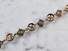 Load image into Gallery viewer, Womens Vintage Estate Sterling Silver Modernist Peridot Bracelet 10.0g E6649