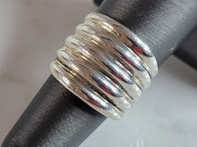 Load image into Gallery viewer, Womens Vintage Estate Sterling Silver Modernist Ring 8.4g E6653