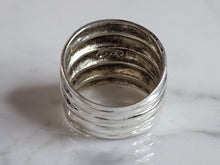 Load image into Gallery viewer, Womens Vintage Estate Sterling Silver Modernist Ring 8.4g E6653