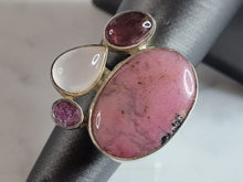 Load image into Gallery viewer, Womens Vintage Estate Sterling Silver Rhodonite Ring 8.8g E6655