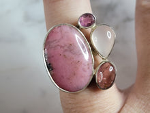 Load image into Gallery viewer, Womens Vintage Estate Sterling Silver Rhodonite Ring 8.8g E6655