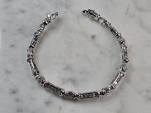 Load image into Gallery viewer, Womens Sterling Silver CZ Tennis Bracelet 13.9g E6663