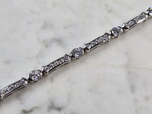 Load image into Gallery viewer, Womens Sterling Silver CZ Tennis Bracelet 13.9g E6663