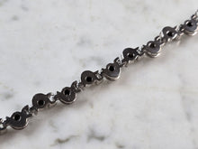Load image into Gallery viewer, Womens Sterling Silver CZ Modernist Tennis Bracelet 21.5g E6665