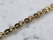 Load image into Gallery viewer, Womens Sterling Silver Gold Tone Citrine Peridot Bracelet 16.2g E6675