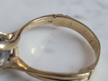 Load image into Gallery viewer, Womens Vintage Estate 14K Yellow Gold Mystic Topaz Ring 5.0g #E6679