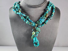 Load image into Gallery viewer, Womens Vintage Estate Sterling Silver Turquoise Southwestern Style Necklace E668