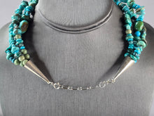 Load image into Gallery viewer, Womens Vintage Estate Sterling Silver Turquoise Southwestern Style Necklace E668