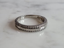 Load image into Gallery viewer, Womens Estate Sterling Silver CZ Ring 2.3g E6691