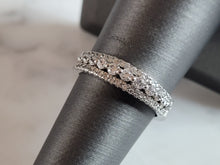Load image into Gallery viewer, Womens Estate Sterling Silver CZ Ring 2.2g E6693
