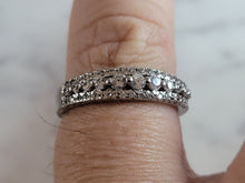 Load image into Gallery viewer, Womens Estate Sterling Silver CZ Ring 2.2g E6693