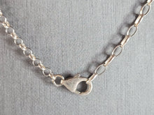 Load image into Gallery viewer, Womens Sterling Silver Israel Necklace W/ Citrine ? Stone Pendant 15.1g E6696