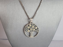 Load image into Gallery viewer, Womens Vintage Sterling Silver Tree Of Life Pendant Necklace 16.6g E6697