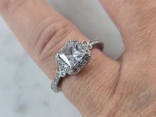 Load image into Gallery viewer, Womens Vintage Estate Sterling Silver CZ Ring 3.8g E6699