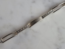 Load image into Gallery viewer, Womens Vintage Estate Sterling Silver CZ Bracelet 7.4g E6707