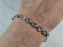 Load image into Gallery viewer, Womens Vintage Estate Sterling Silver Modernist Bracelet 12.4g #E6723