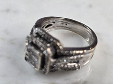 Load image into Gallery viewer, Womens Vintage Estate 10K White Gold Diamond Ring 7.1g, E6726